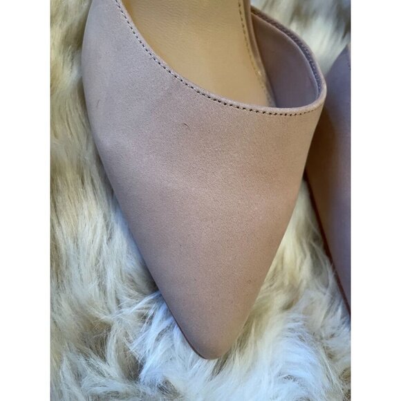 Antonio Melani Nude Suede Pointed Toe Ankle Strap Pumps Women's Size 8M - Picture 2 of 10